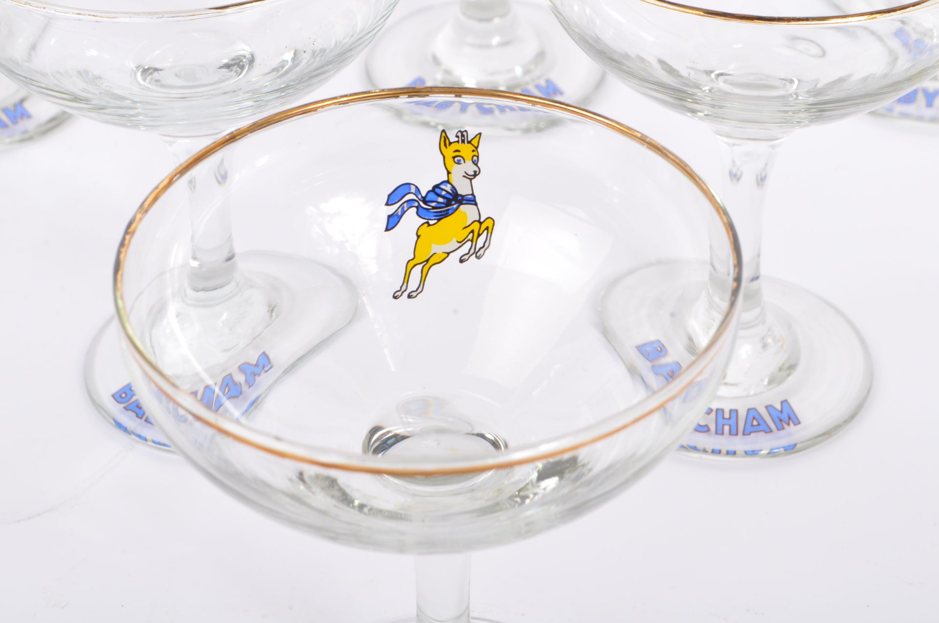 COLLECTION OF SIX VINTAGE 20TH CENTURY BABYCHAM GLASSES - Image 3 of 6