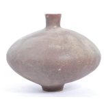 LARGE 20TH CENTURY STUDIO POTTERY SQUAT BULBOUS VASE