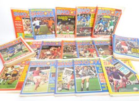 COLLECTION OF VINTAGE SHOOT FOOTBALL MAGAZINES