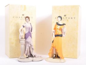 TWO COALPORT ROARING TWENTIES COLLECTION PORCELAIN FIGURINES