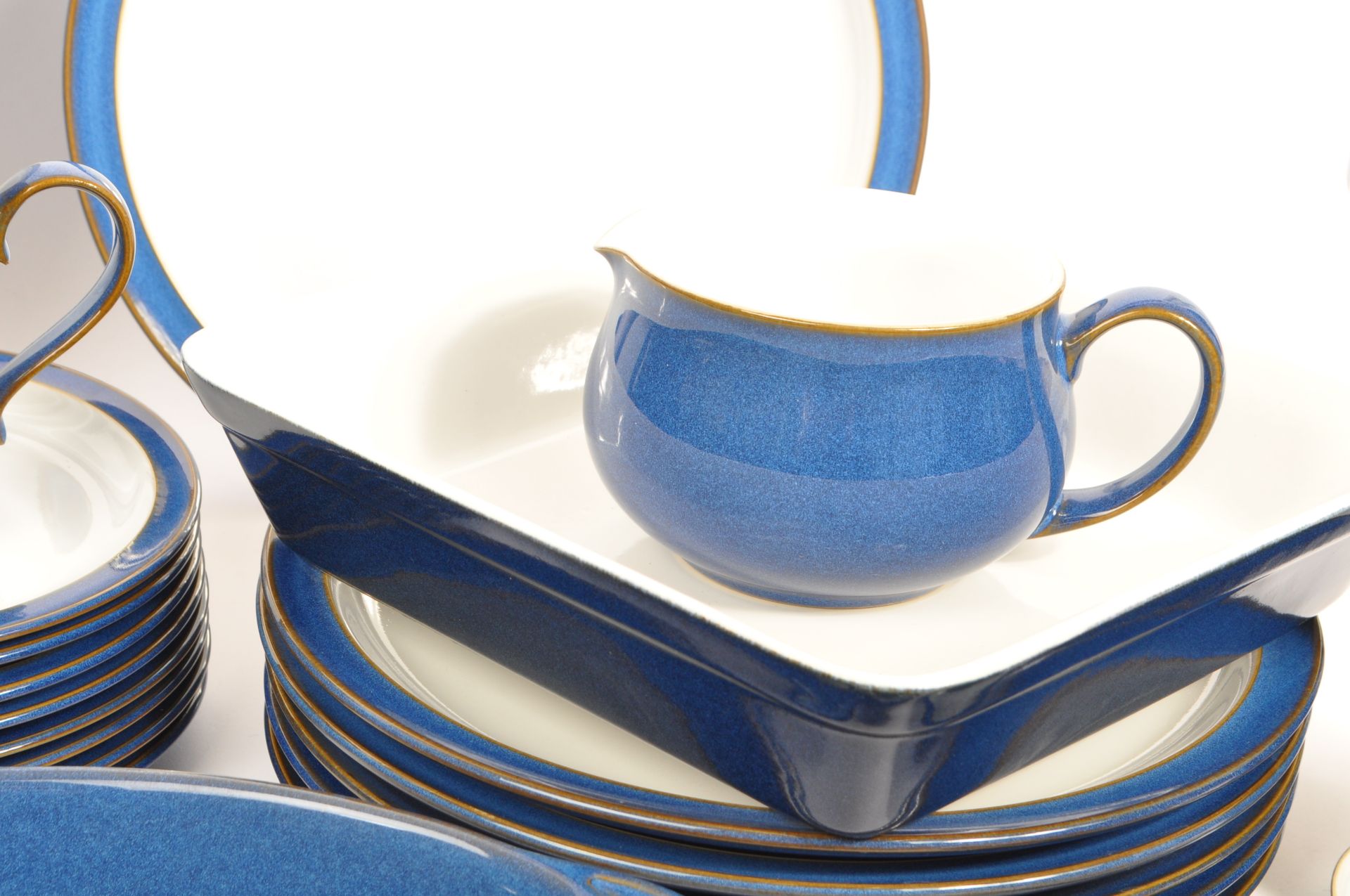 DENBY - LARGE IMPERIAL BLUE PATTERN DINNER TEA SERVICE - Image 6 of 8