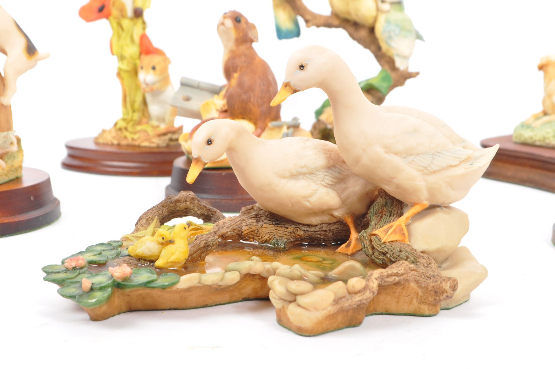 COLLECTION OF AYNSLEY / BORDER FINE ART RESIN ANIMAL FIGURES - Image 2 of 15
