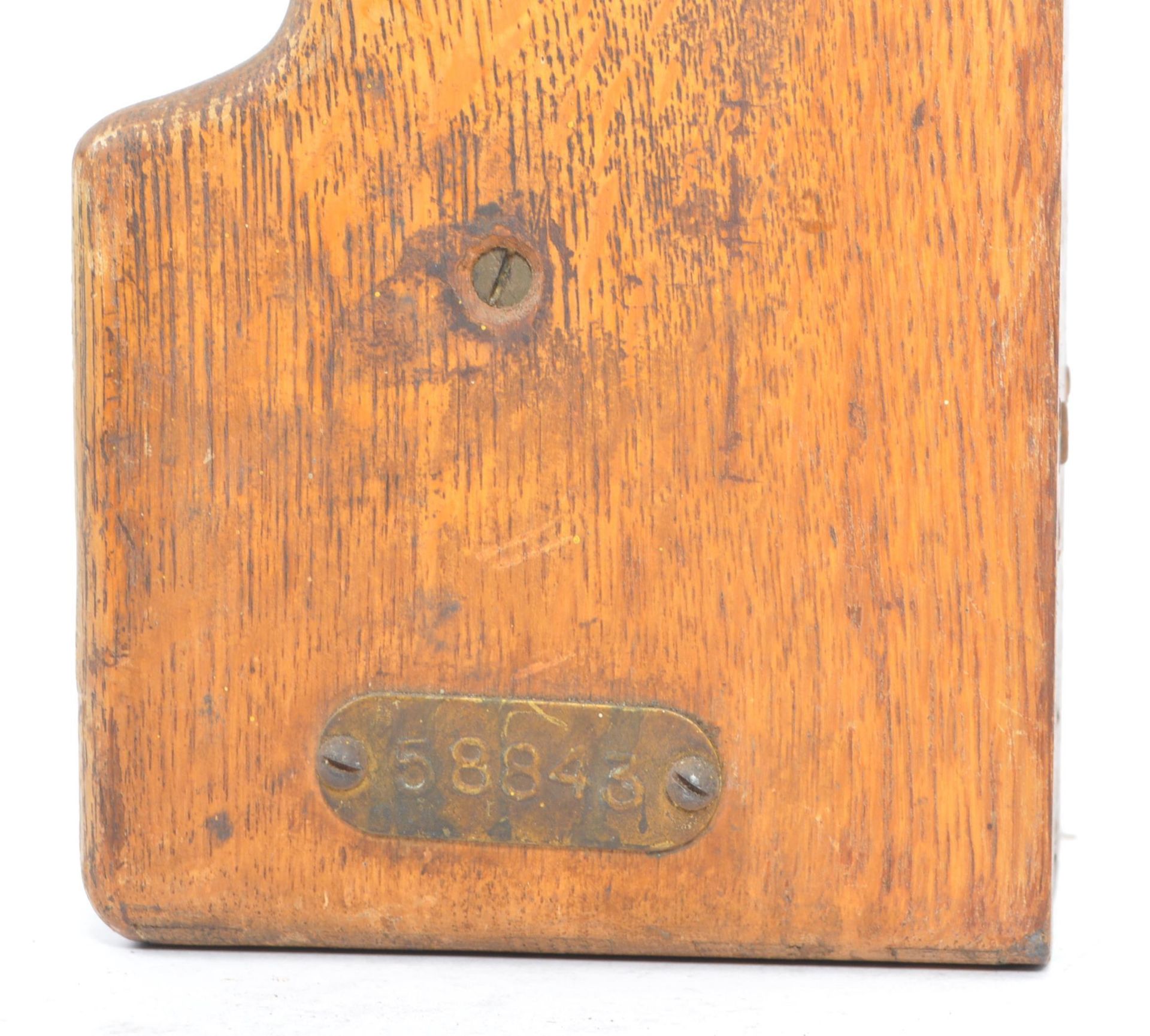 EARLY 20TH CENTURY OAK WALL MOUNTED MATCH BOX DISPENSER - Image 8 of 8