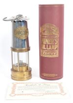 ORIGINAL VINTAGE MINERS FLAME SAFETY LAMP LIGHT UNUSED