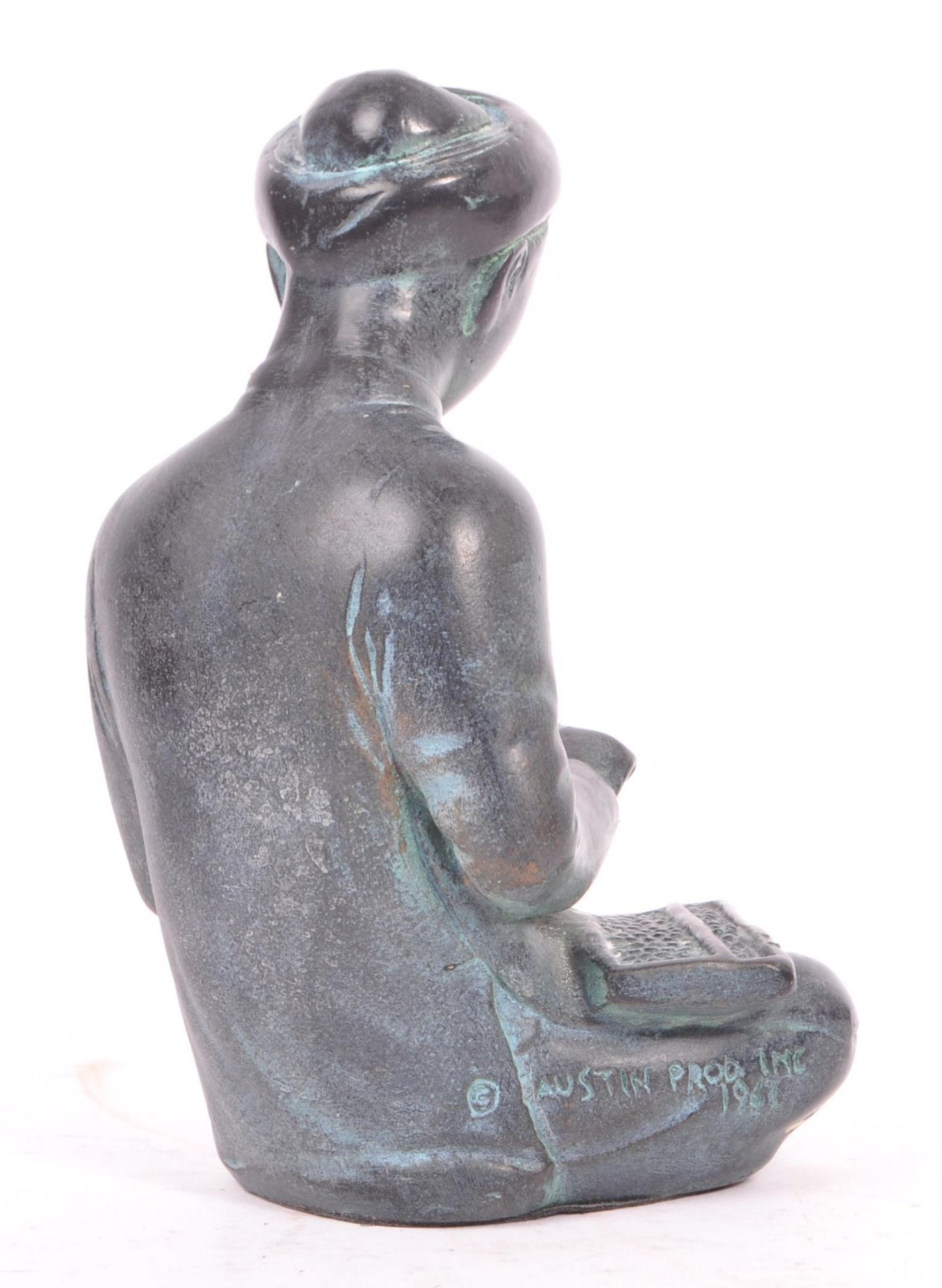 20TH CENTURY AUSTIN BRONZED PLASTER CHINESE SCULPTURE - Image 4 of 6