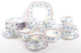 EARLY 20TH CENTURY AYNSLEY CORNFLOWER TEA SERVICE