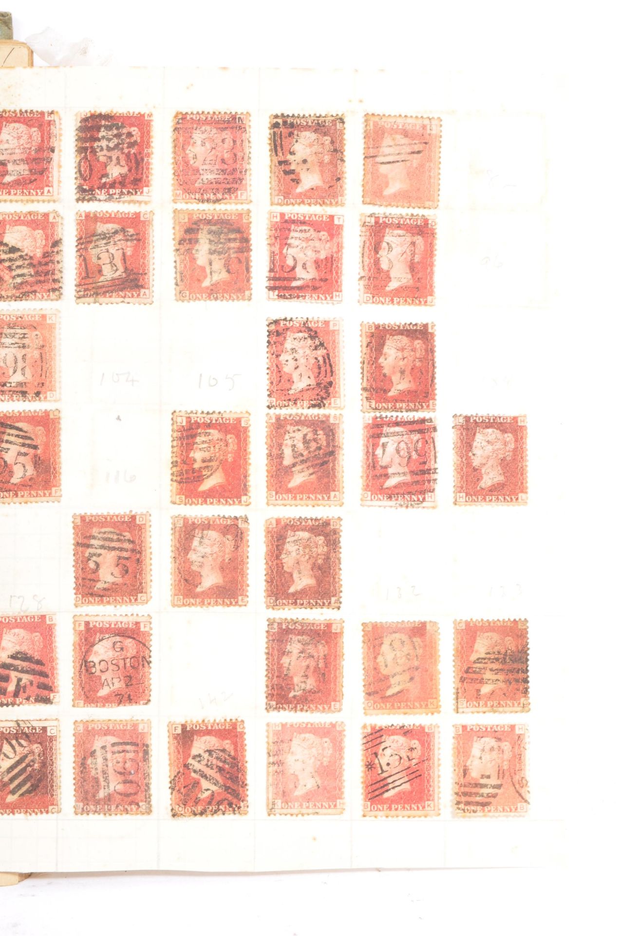 COLLECTION OF STAMPS INCLUDING SEVENTY ONE PENNY REDS - Image 4 of 9