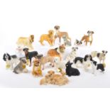 COLLECTION OF DOG STUDY FIGURINES BY THE LEONARDO COLLECTION