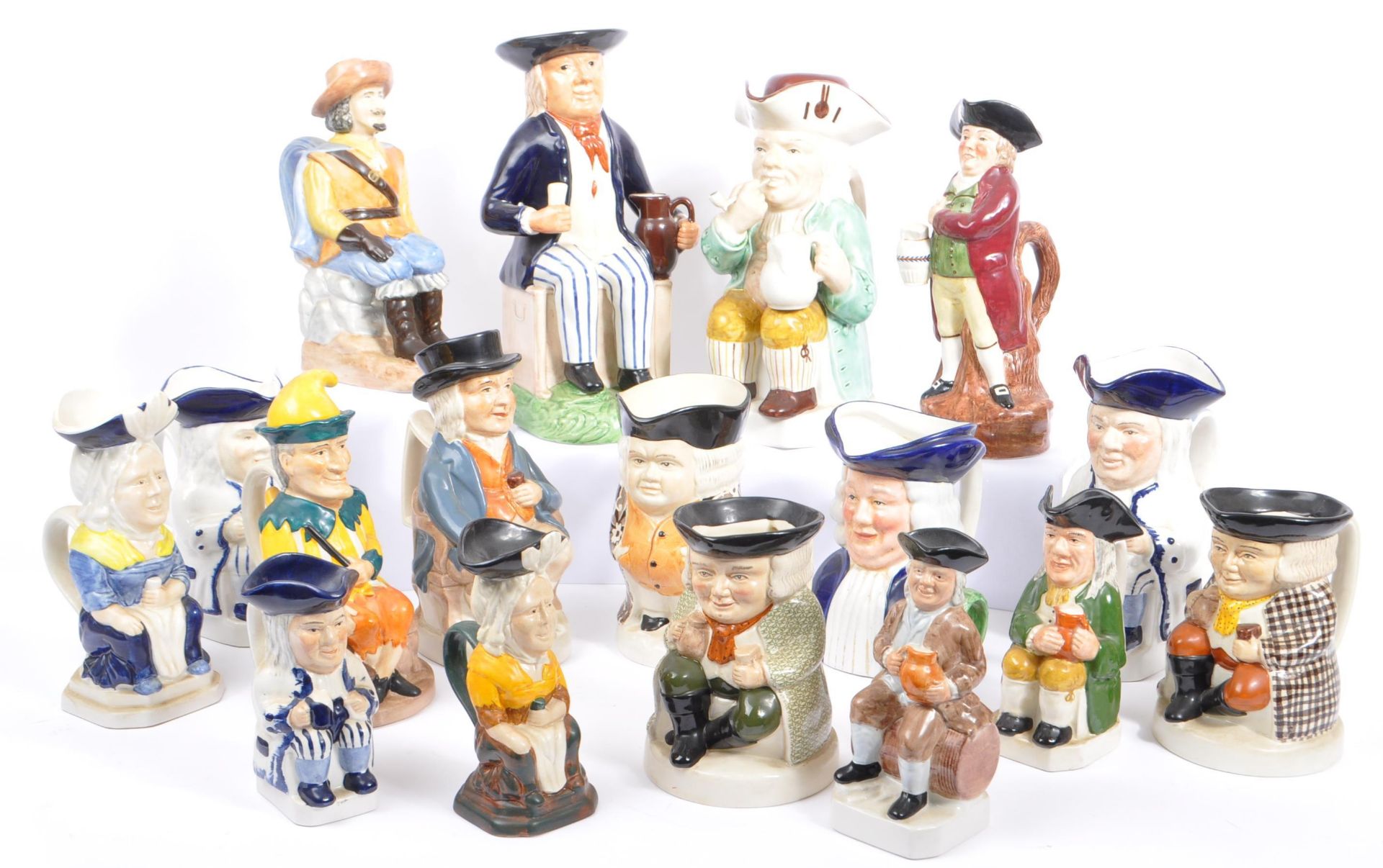 WOOD & SONS 20TH CENTURY CERAMIC TOBY JUG COLLECTION