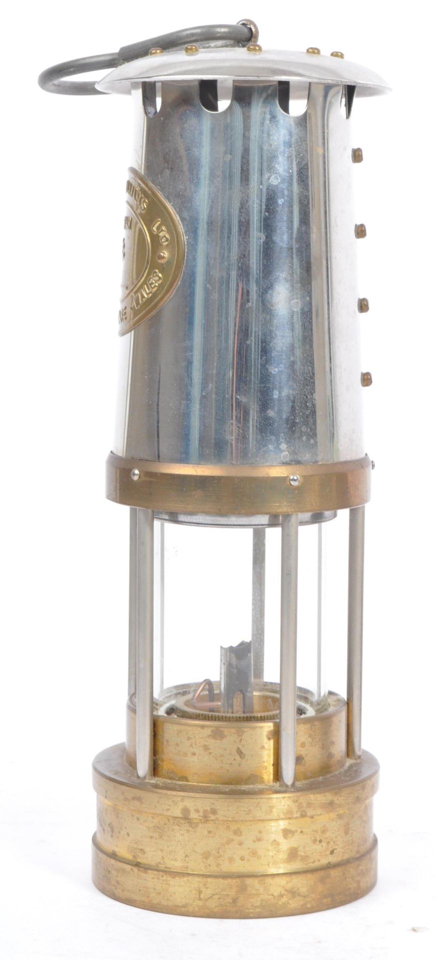 ORIGINAL VINTAGE MINERS FLAME SAFETY LAMP LIGHT UNUSED - Image 4 of 7