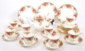 MID 20TH CENTURY OLD COUNTRY ROSES ROYAL ALBERT TEA SET