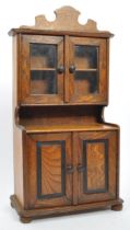 EARLY 20TH CENTURY OAK APPRENTICE PIECE WELSH CABINET