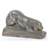 20TH CENTURY SPELTER PANTHER FIGURE
