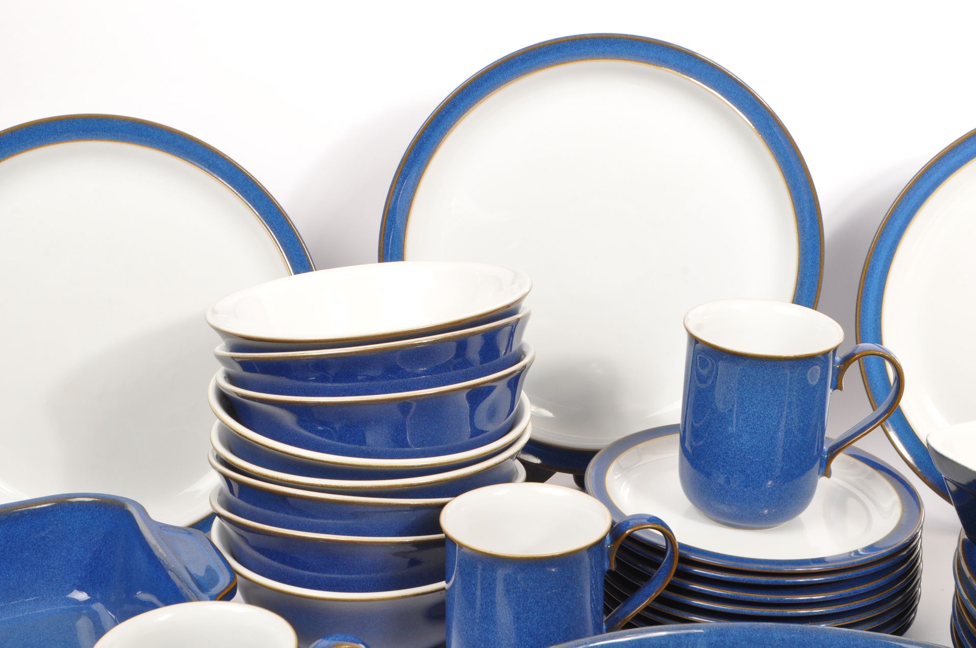 DENBY - LARGE IMPERIAL BLUE PATTERN DINNER TEA SERVICE - Image 7 of 8