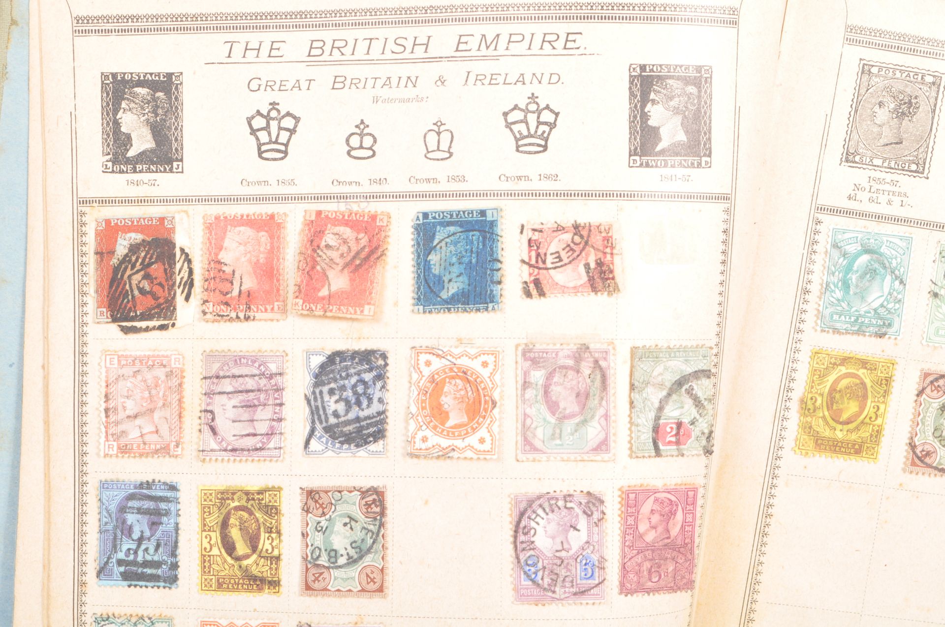 COLLECTION OF STAMPS INCLUDING SEVENTY ONE PENNY REDS - Image 6 of 9