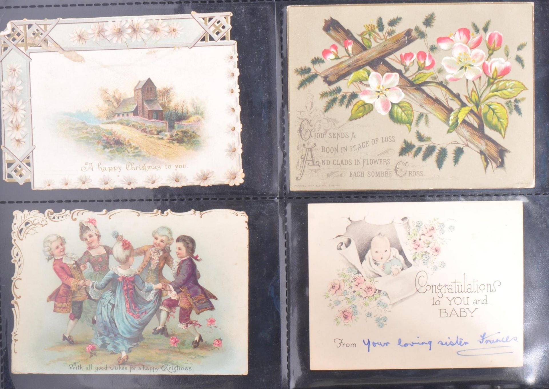 COLLECTION OF 19TH CENTURY TO LATER GREETINGS CARDS - Image 7 of 11