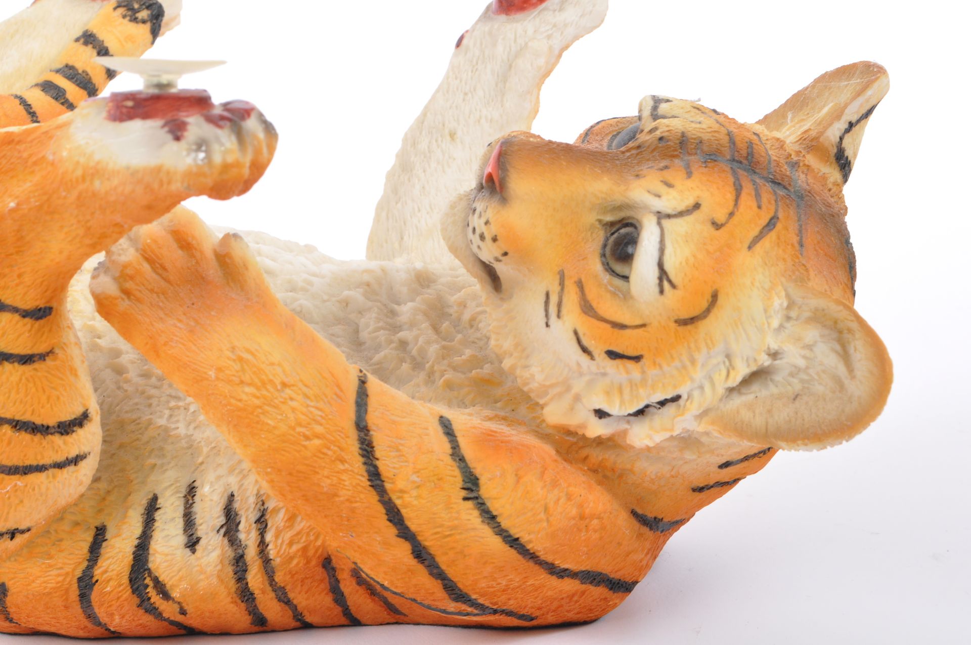 COLLECTION OF OF RESIN TIGER FIGURINES BY THE JULIANA COLLECTION - Image 10 of 13