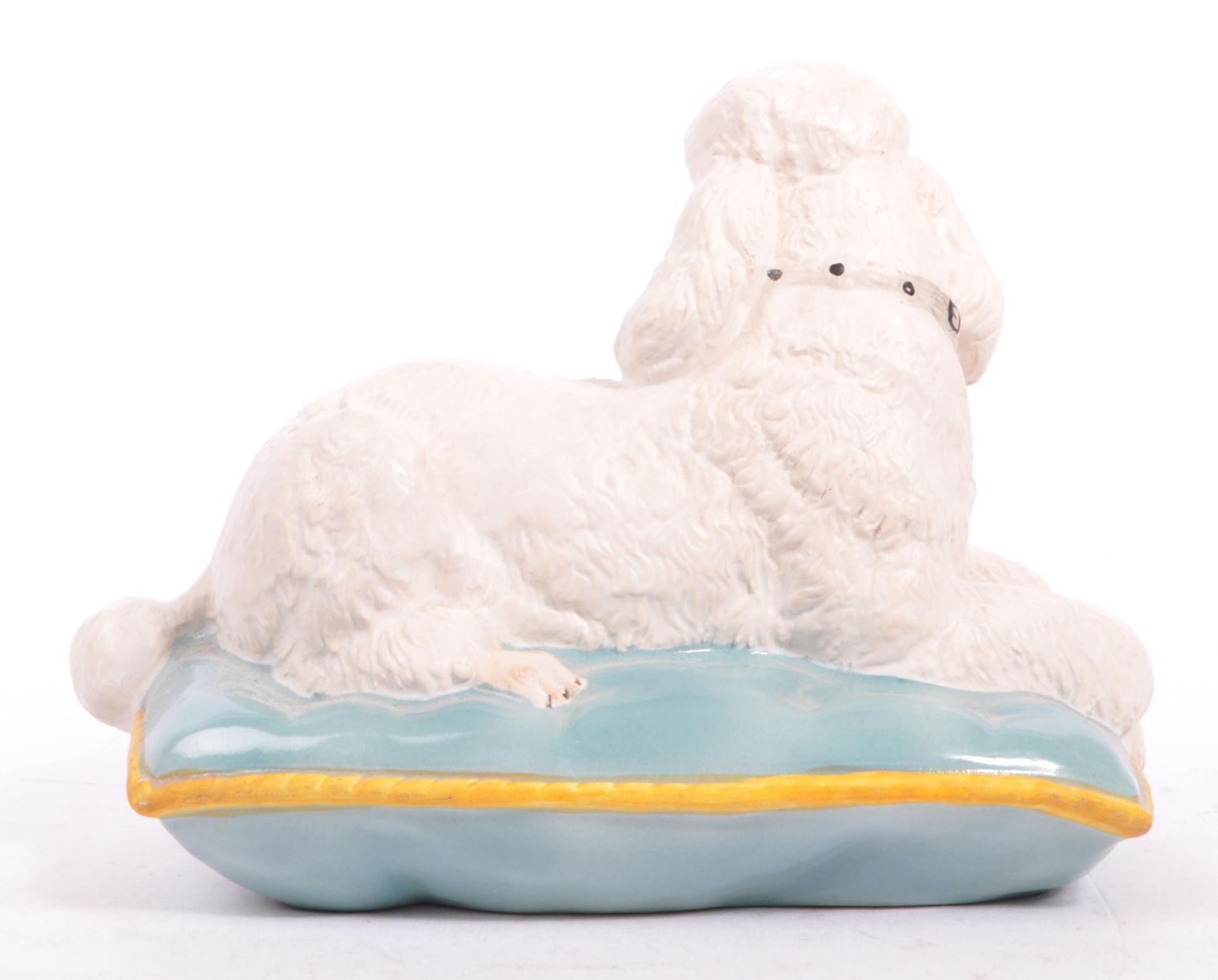 LATE 20TH CENTURY MATTE FINISH WHITE BESWICK POODLE - Bild 3 aus 6