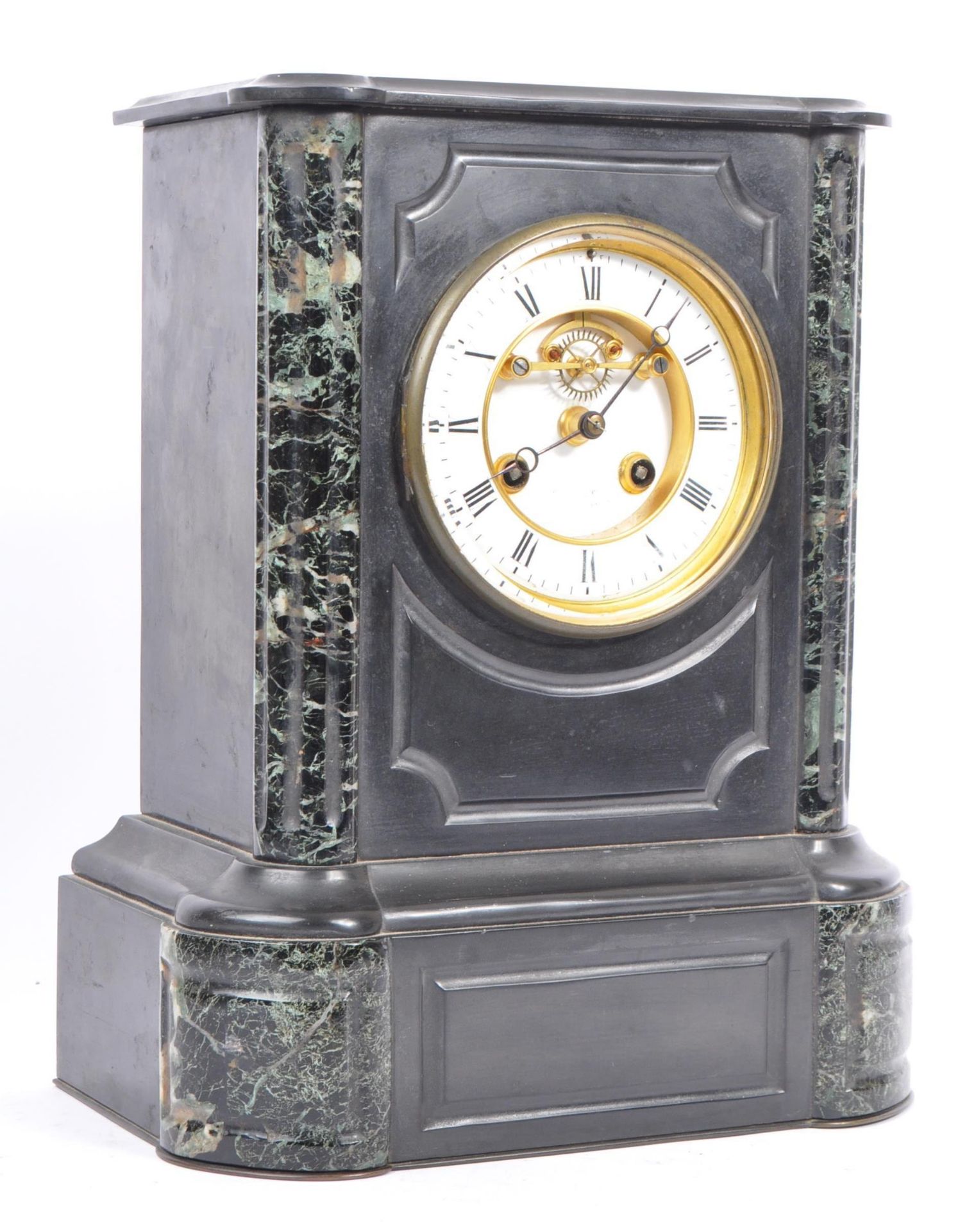 19TH CENTURY VICTORIAN EIGHT DAY MOVEMENT MANTEL CLOCK - Image 2 of 7