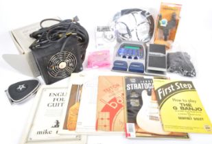 COLLECTION OF MUSICAL GUITAR ACCESSORIES AND EPHEMERA