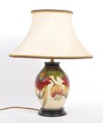 CONTEMPORARY ANNA LILY MOORCROFT TABLE LAMP
