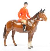 20TH CENTURY BESWICK RIDING HUNTSMAN ON HORSEBACK