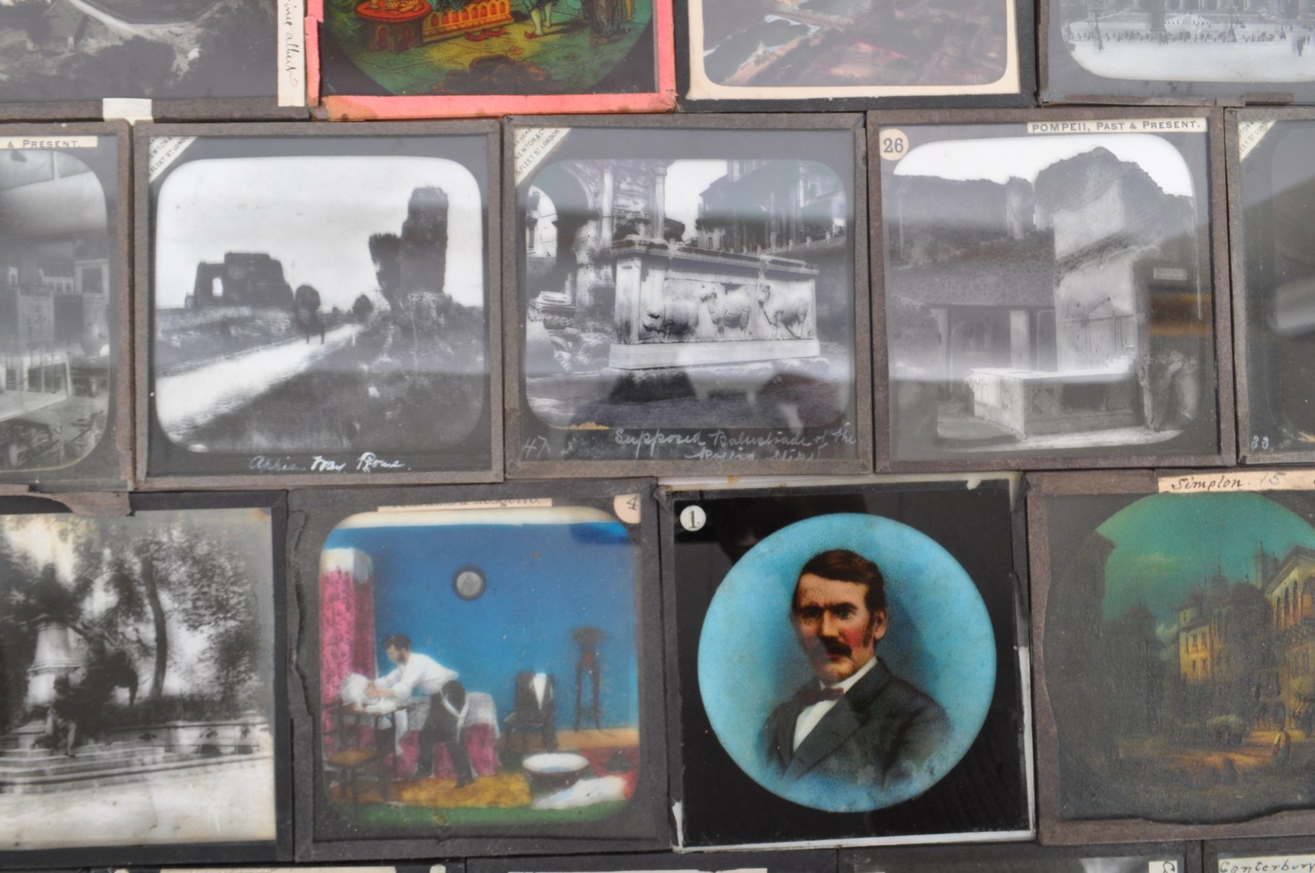 COLLECTION OF VINTAGE 20TH CENTURY MAGIC LANTERN SLIDES - Image 4 of 11