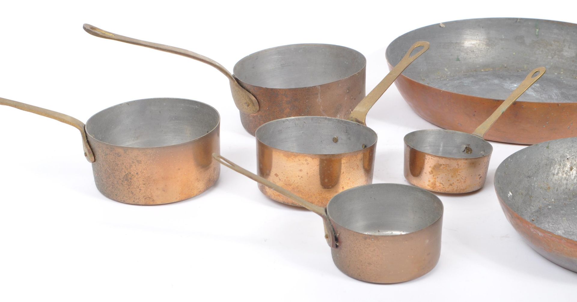 COLLECTION OF 19TH CENTURY VICTORIAN COPPER FRYING PANS - Image 3 of 7