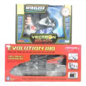 TWO BOXED REMOTE CONTROL FLYING SAUCER & HELICOPTER