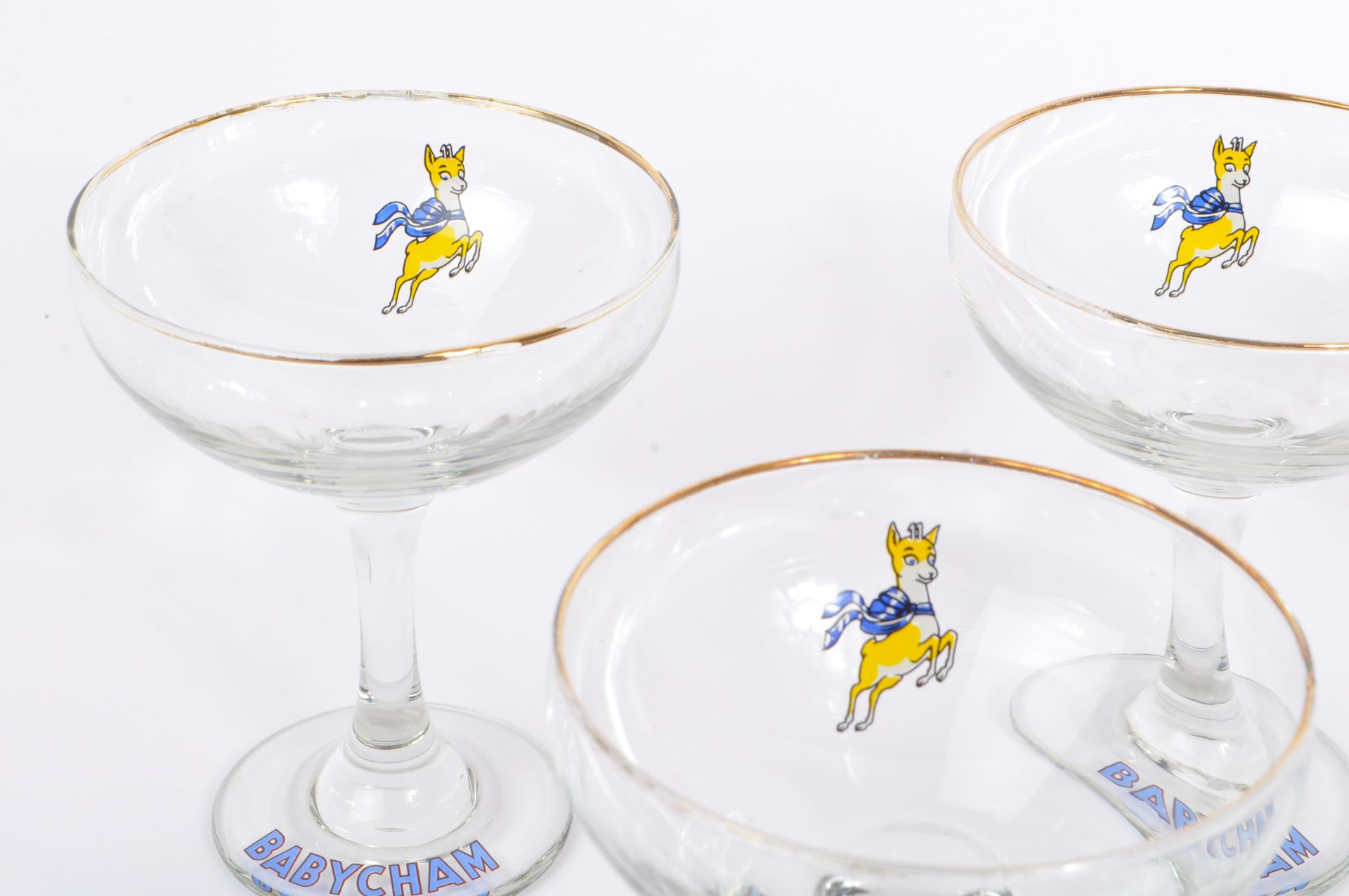 COLLECTION OF SIX VINTAGE 20TH CENTURY BABYCHAM GLASSES - Image 5 of 6