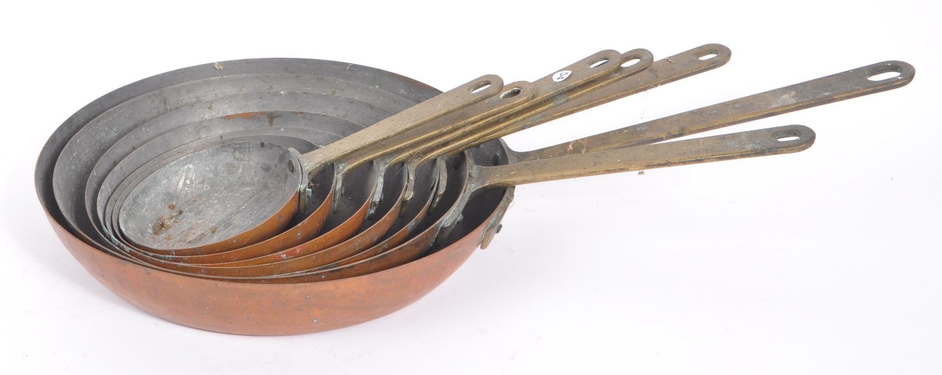 COLLECTION OF 19TH CENTURY VICTORIAN COPPER FRYING PANS - Image 6 of 7