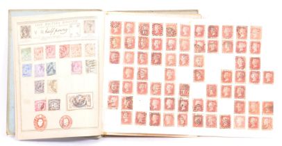 COLLECTION OF STAMPS INCLUDING SEVENTY ONE PENNY REDS