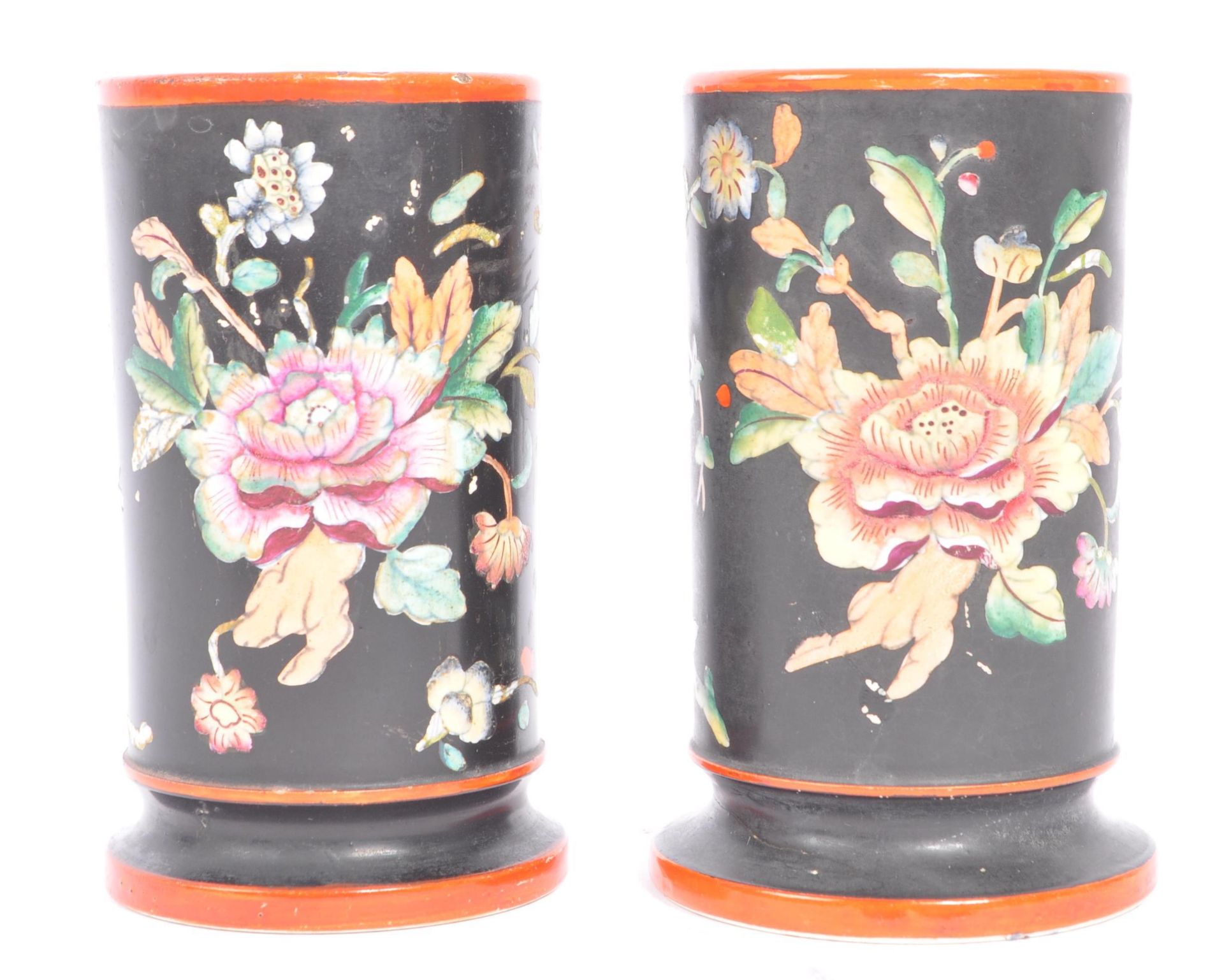 COLLECTION OF 19TH CENTURY POLYCHROME CHINOISERIE CERAMICS - Image 7 of 11