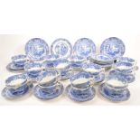 COLLECTION OF 20TH CENTURY SPODE BLUE ITALIAN CHINA