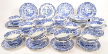 COLLECTION OF 20TH CENTURY SPODE BLUE ITALIAN CHINA
