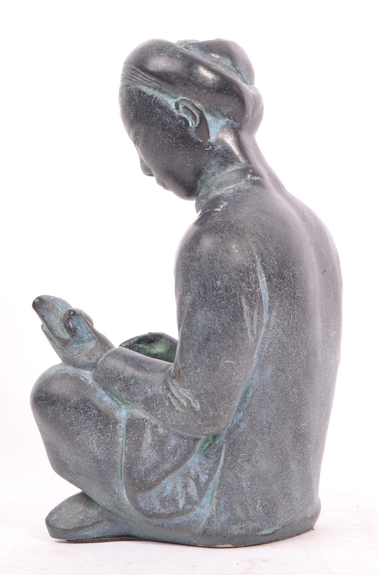 20TH CENTURY AUSTIN BRONZED PLASTER CHINESE SCULPTURE - Image 3 of 6
