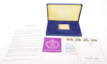 TOWER OF LONDON 900TH ANNIVERSARY STERLING SILVER STAMP