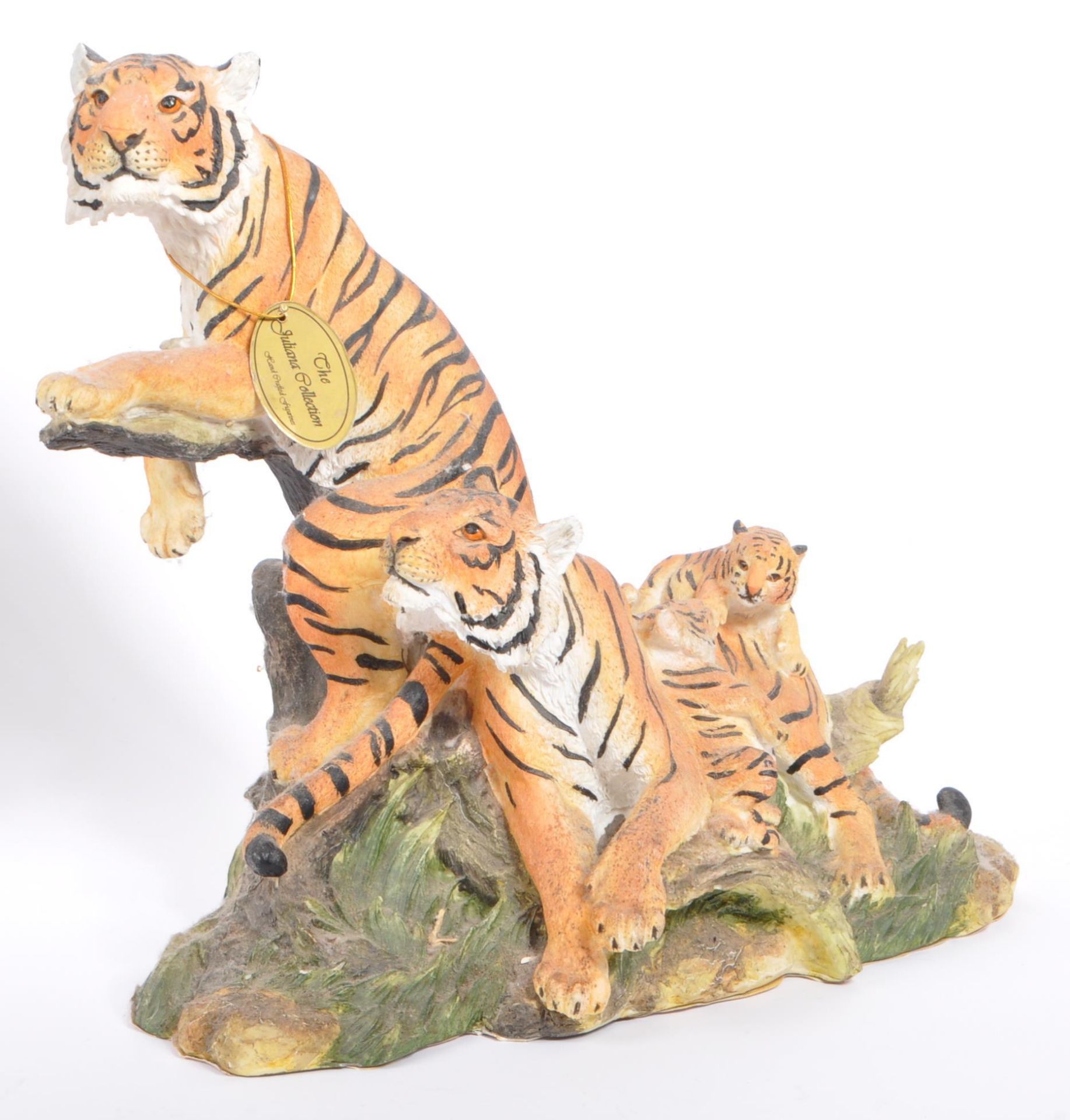 COLLECTION OF OF RESIN TIGER FIGURINES BY THE JULIANA COLLECTION - Image 2 of 13