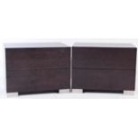 PAIR OF CONTEMPORARY BEDSIDE TABLE / CABINETS