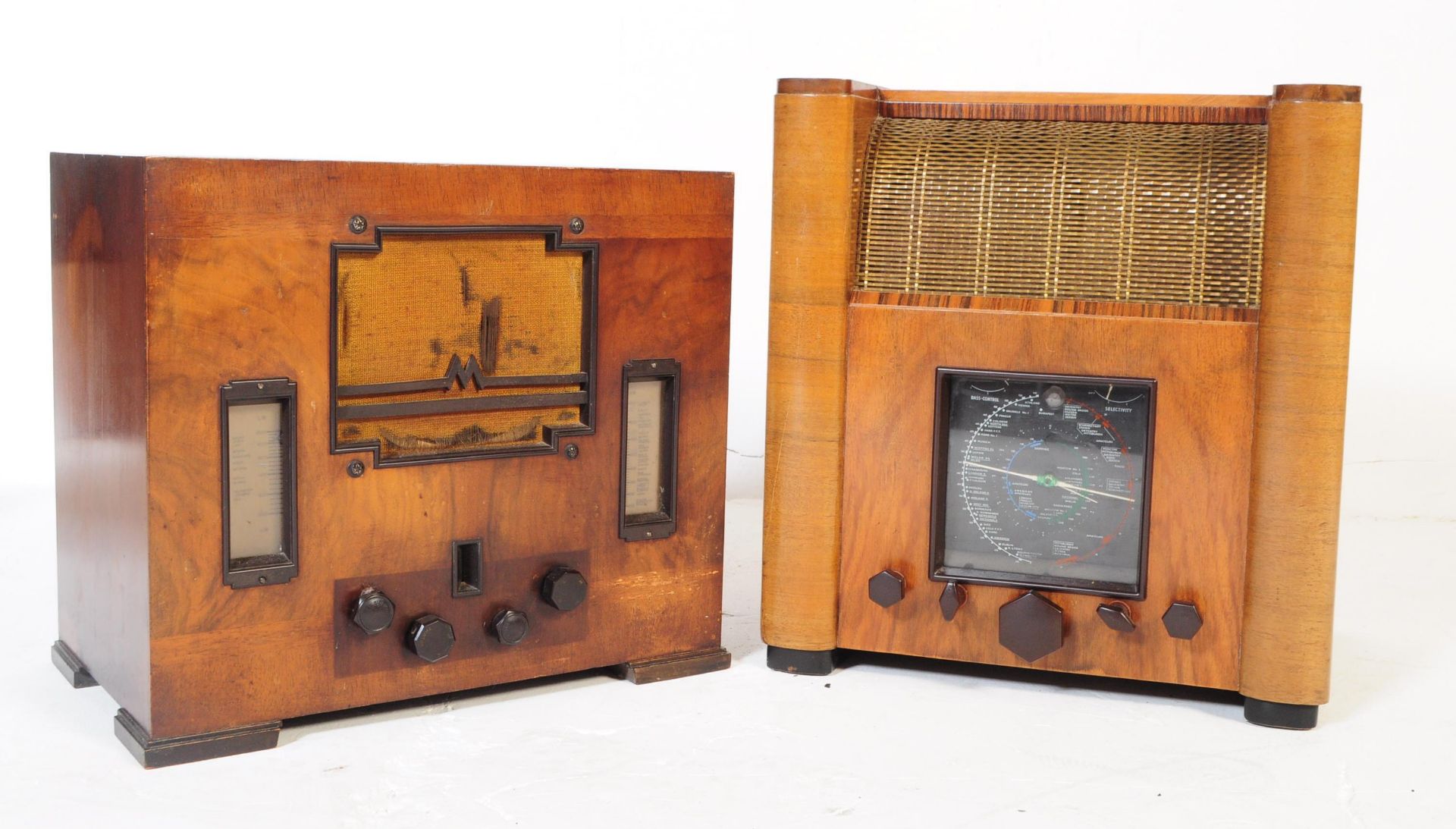TWO EARLY 20TH CENTURY VALVE RADIO RECEIVERS