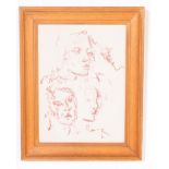 VINTAGE 20TH CENTURY DRAWING SKETCH PORTRAIT STUDY