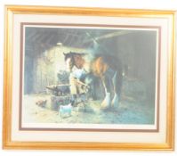 DAVID SHEPHERD LIMITED EDITION THE OLD FORGE PRINT