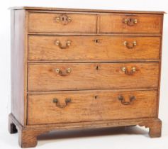 19TH CENTURY GEORGE III MAHOGANY CHEST OF DRAWERS