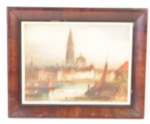 EARLY 20TH CENTURY 'ANTWERP' ETCHING BY JAMES ALPHEGE BREWER