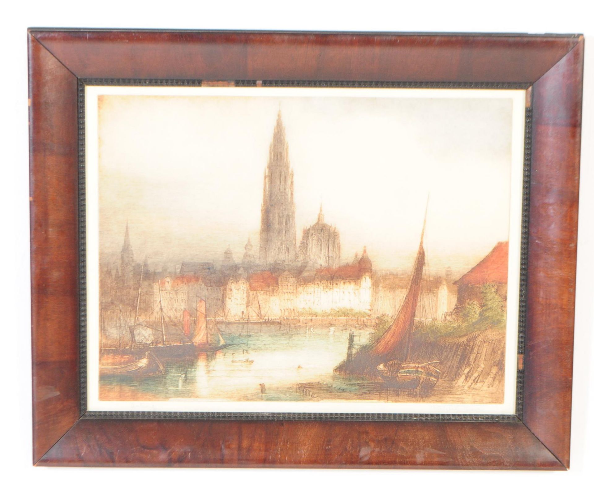 EARLY 20TH CENTURY 'ANTWERP' ETCHING BY JAMES ALPHEGE BREWER