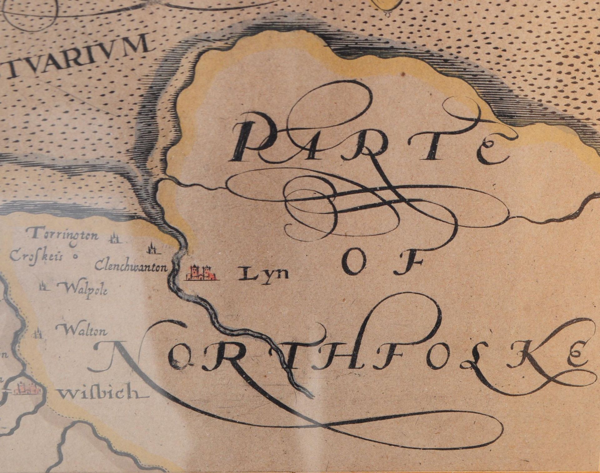 THREE 17TH & 18TH CENTURY ENGRAVED AND HAND COLOURED MAPS - Image 8 of 8