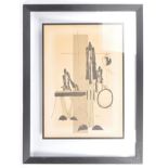 CONTEMPORARY LITHOGRAPH ACID JAZZ LITHOGRAPH FRAMED PRINT