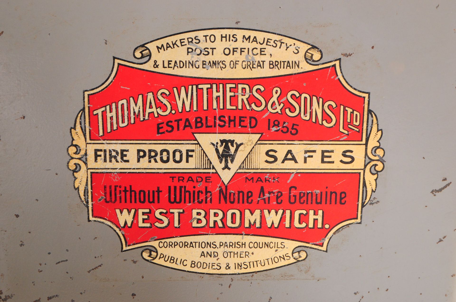 VICTORIAN 19TH CENTURY THOMAS WITHERS & SONS CAST IRON SAFE - Image 4 of 8
