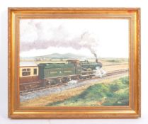 1981 GREAT WESTERN RAILWAY NO.4944 OIL ON CANVAS BY ALAN KING