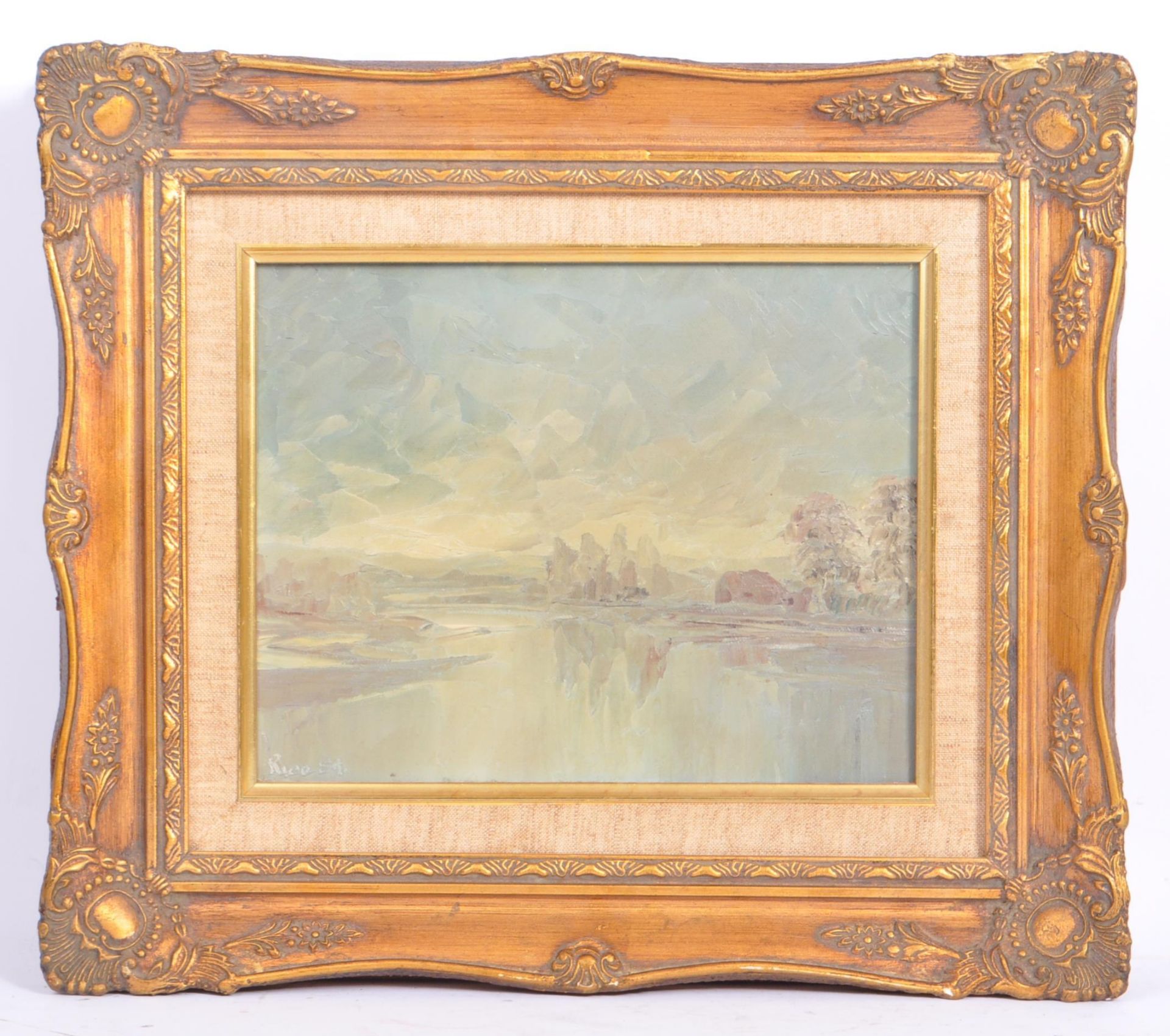20TH CENTURY GILT FRAMED OIL ON CANVAS BY BRIAN D HORSWELL - Image 6 of 8